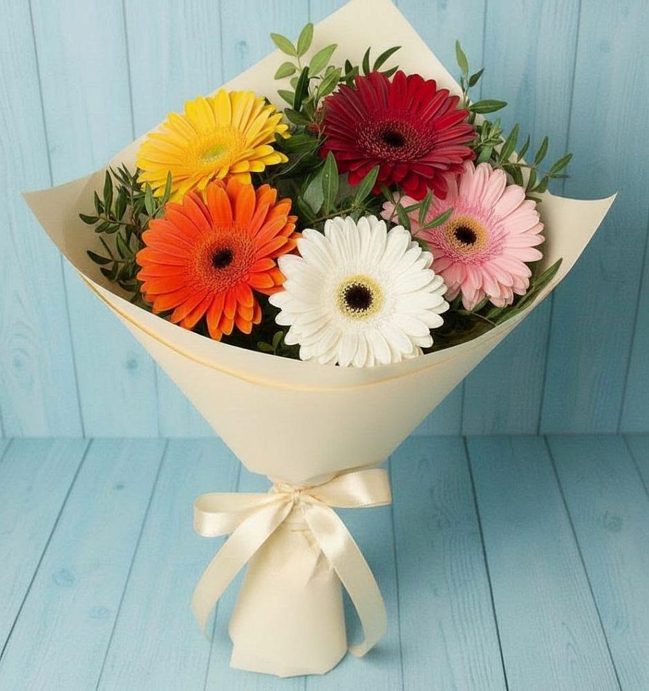 Букет цветов из: Герберы в Большое Грызлово
