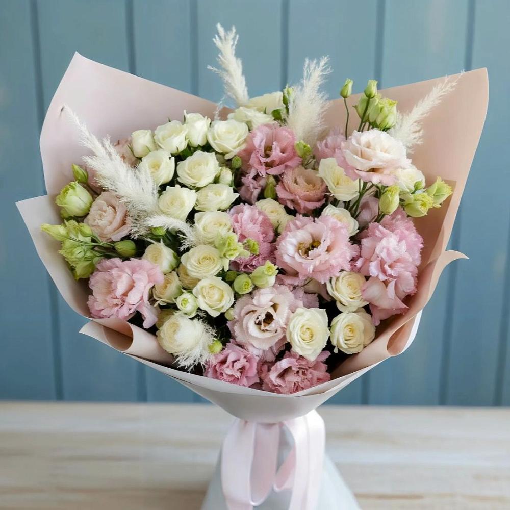 Букет цветов из: Альстромерии и Розы в Большое Грызлово