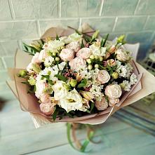 Букет цветов из:  Альстромерии, Розы и Хризантемы #REPLACE_PRED# Большое Грызлово