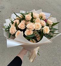 Букет Кремовые розы Латте в Большое Грызлово