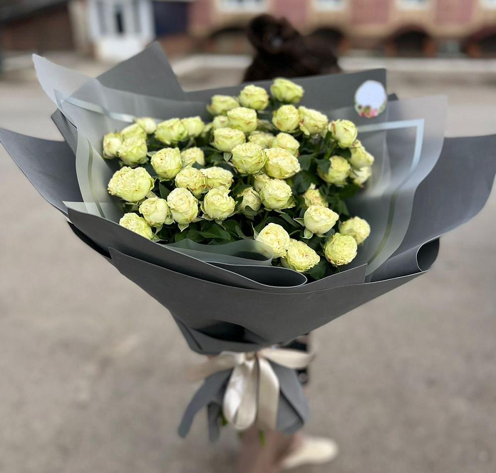 Белые кустовые розы Солинеро в Большое Грызлово Букет Белые кустовые розы Солинеро в Большое Грызлово