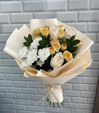 Букет цветов из:  Розы и Хризантемы #REPLACE_PRED# Большое Грызлово