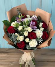 Букет цветов из:  Розы и Альстромерии в Большое Грызлово