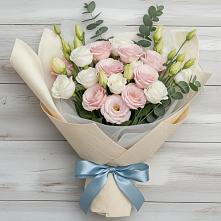 Букет цветов из:  Лизиантусы в Большое Грызлово