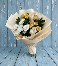Букет цветов из:  Розы и Хризантемы #REPLACE_PRED# Большое Грызлово