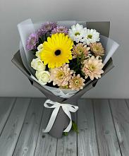 Букет цветов из:  Розы, Герберы и Хризантемы #REPLACE_PRED# Большое Грызлово