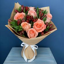 Букет цветов из:  Розы и Альстромерии в Большое Грызлово
