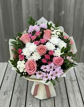 Букет цветов из:  Альстромерии, Гвоздики, Розы и Хризантемы #REPLACE_PRED# Большое Грызлово