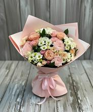 Букет цветов из:  Гвоздики, Розы и Хризантемы в Большое Грызлово