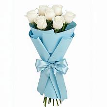 Букет 7 белых роз Проуд #REPLACE_PRED# Большое Грызлово