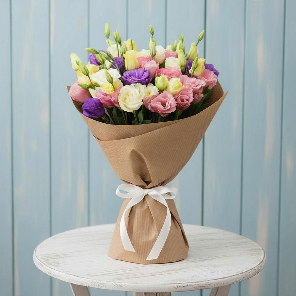 Букет цветов из: Лизиантусы в Большое Грызлово