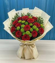 Букет цветов из:  Розы и Хризантемы в Большое Грызлово