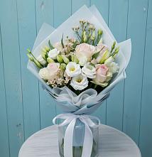 Букет цветов из:  Розы и Лизиантусы в Большое Грызлово
