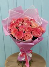 Букет 15 Розовых роз Равель #REPLACE_PRED# Большое Грызлово
