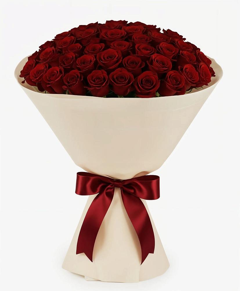 Букет 101 Бордовая роза Блэк Бакарра в Большое Грызлово