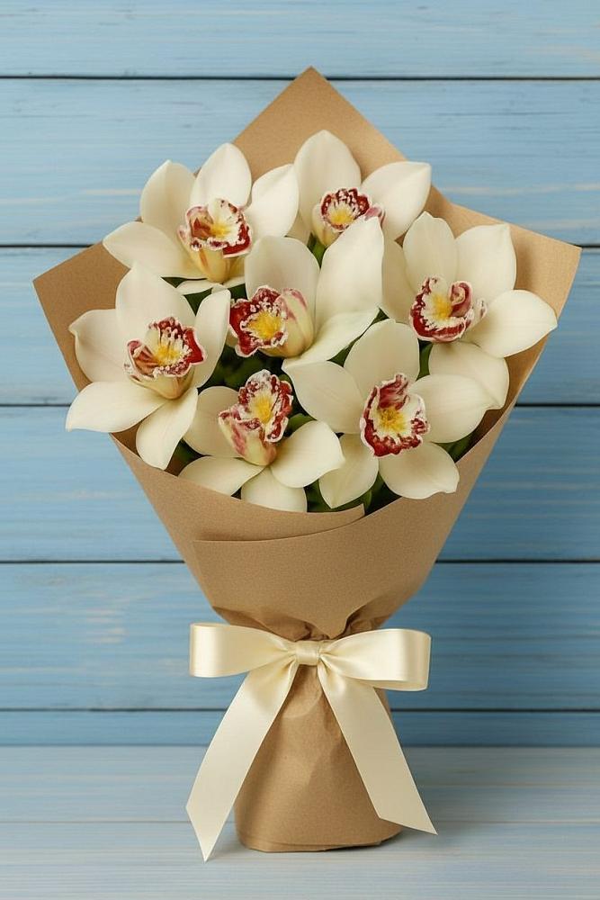 Букет цветов из: Орхидеи и Розы в Большое Грызлово