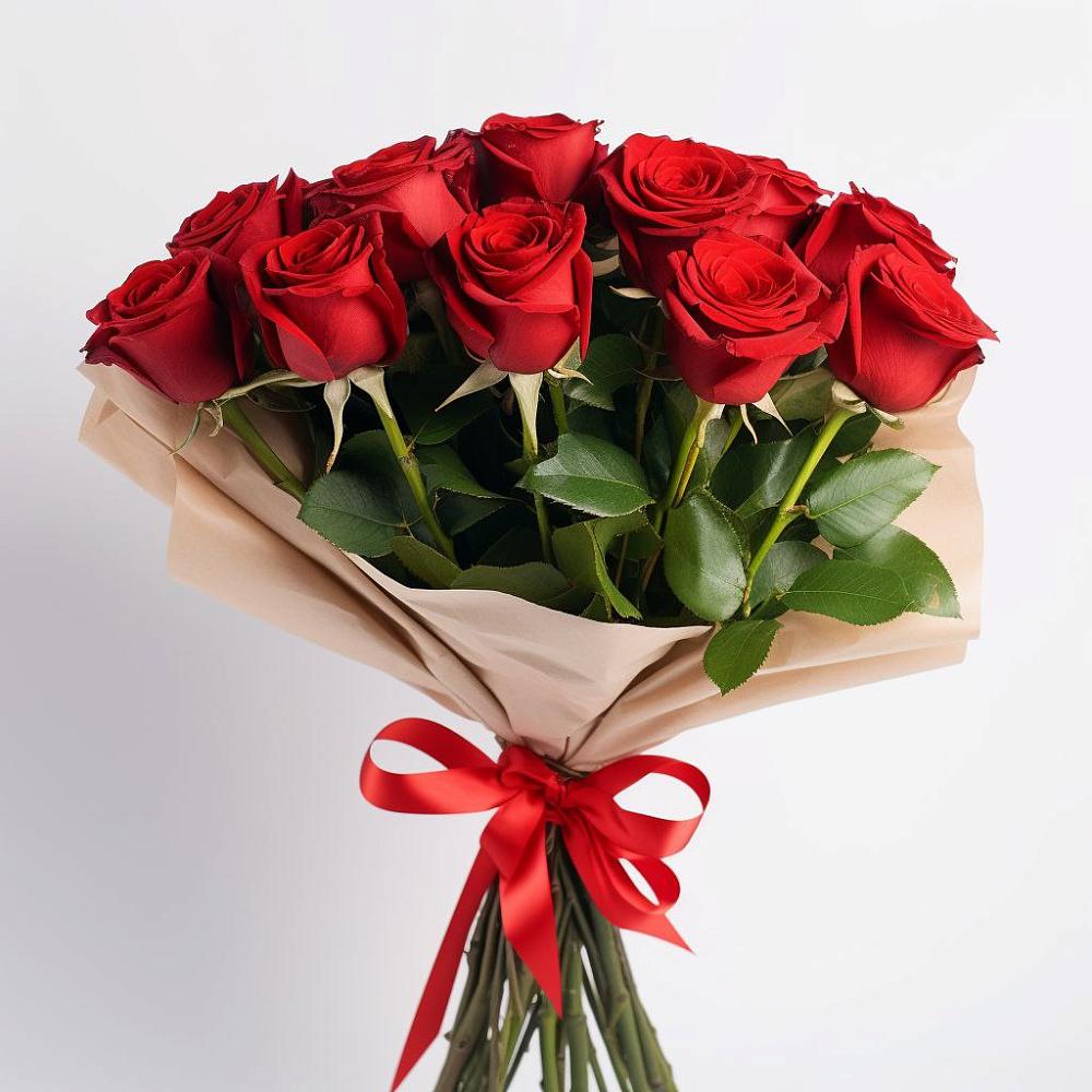 Букет 11 Красных роз Эдлесс Лав в Большое Грызлово