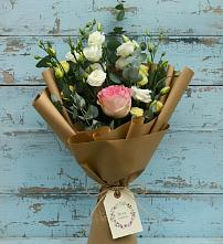 Букет цветов из:  Розы и Лизиантусы #REPLACE_PRED# Большое Грызлово