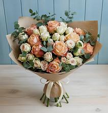 Букет цветов из:  Альстромерии и Розы в Большое Грызлово