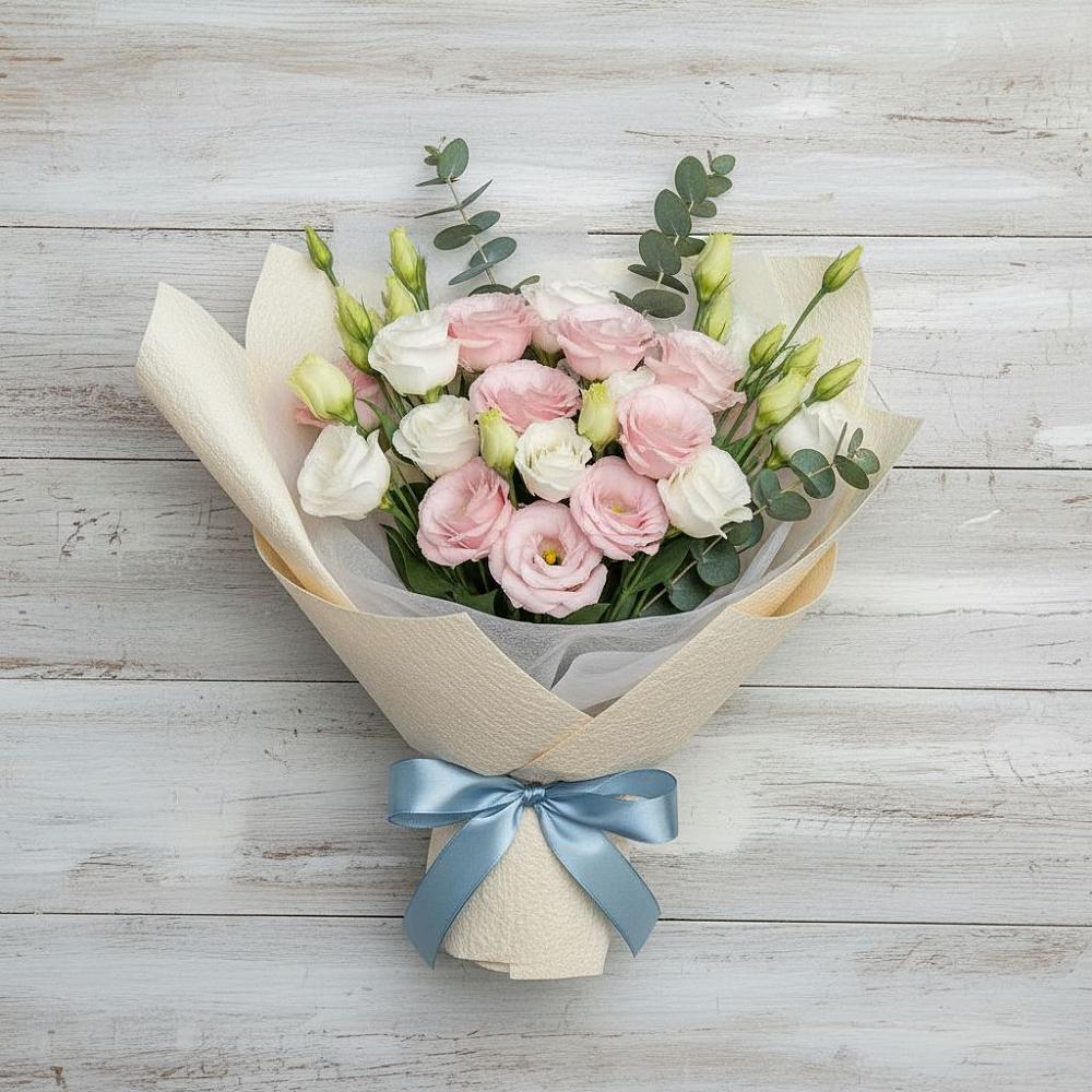 Букет цветов из: Лизиантусы в Большое Грызлово